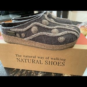 Haflinger Clogs.  Smokey Brown